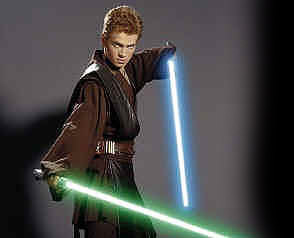 Anakin avec ses sabre-laser